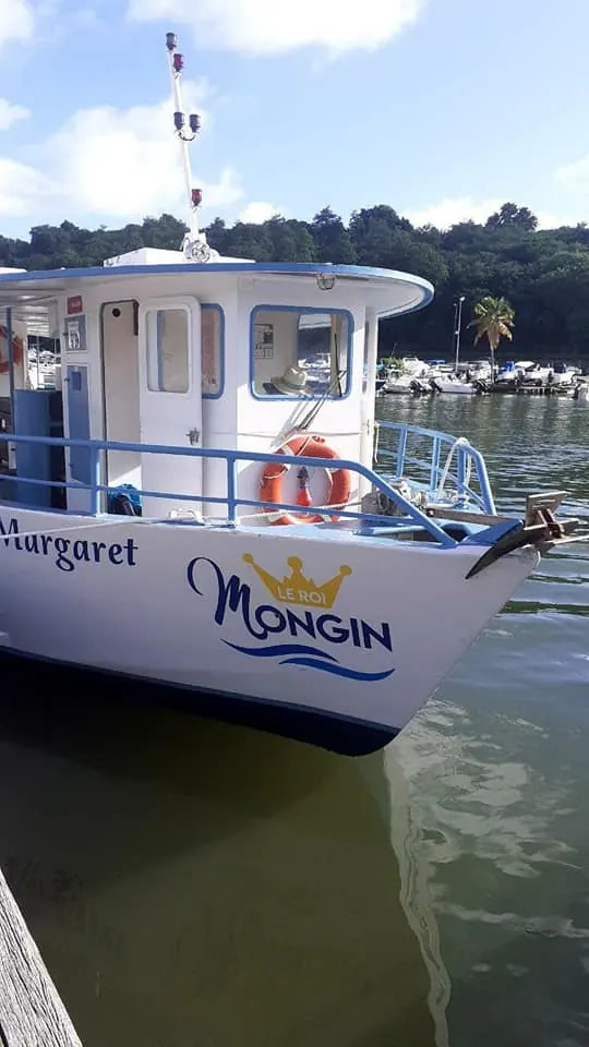 La proue du bateau Margaret, aux couleurs du Roi Mongin