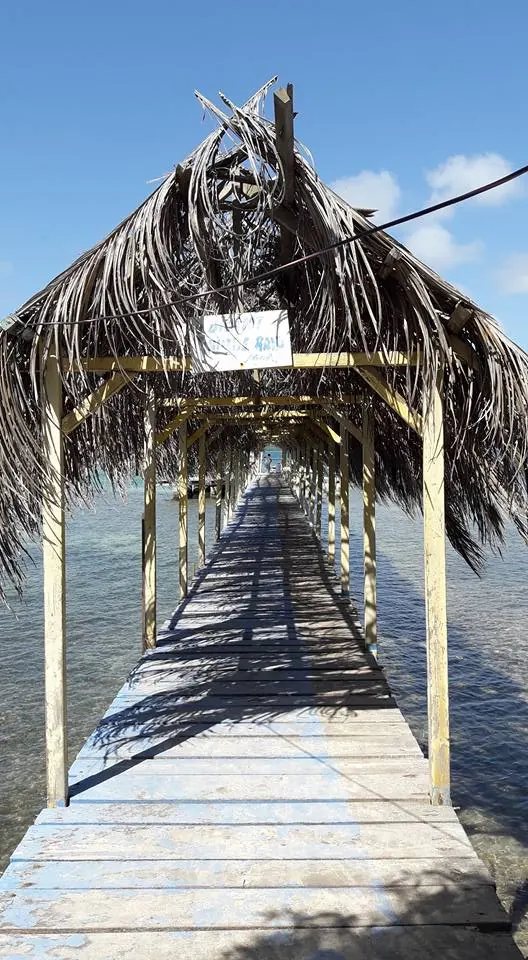 Le ponton couvert de l’îlet Oscar