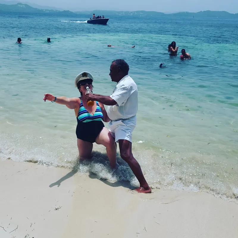 Initiation au zouk les pieds dans l’eau